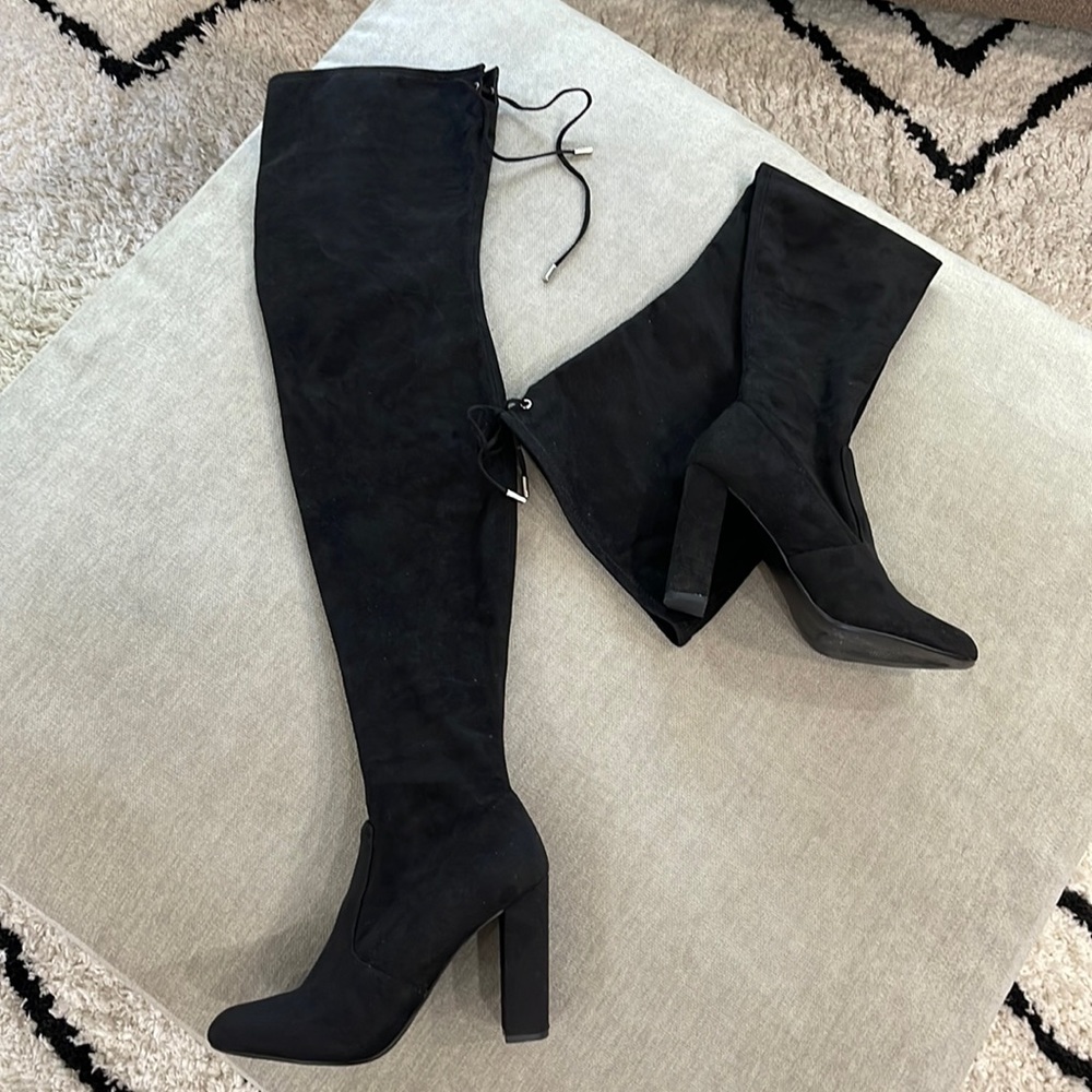 Steve Madden over the knee boots Black SZ 8